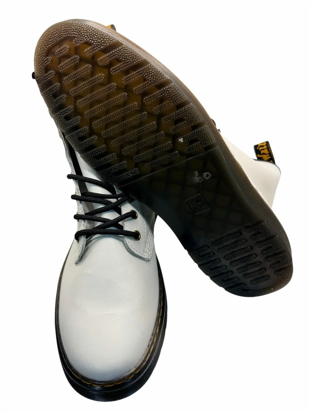 Dr. Martens Zavala White 8-Eye Boots Men’s Size 12 US / UK 11 / EU 46